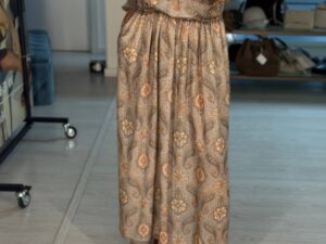 Платье макси с узором MaxMara