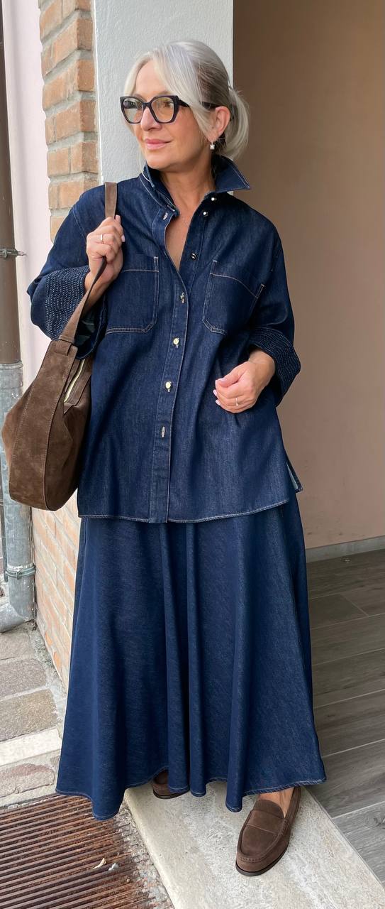 Джинсовая рубашка Liviana Conti MaxMara