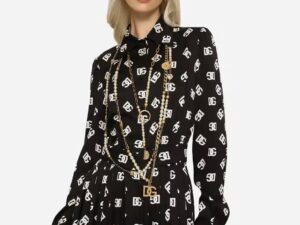 Платье-рубашка шелковое Dolce Gabbana Dolce — фото 1 Платье-рубашка шелковое Dolce Gabbana Dolce