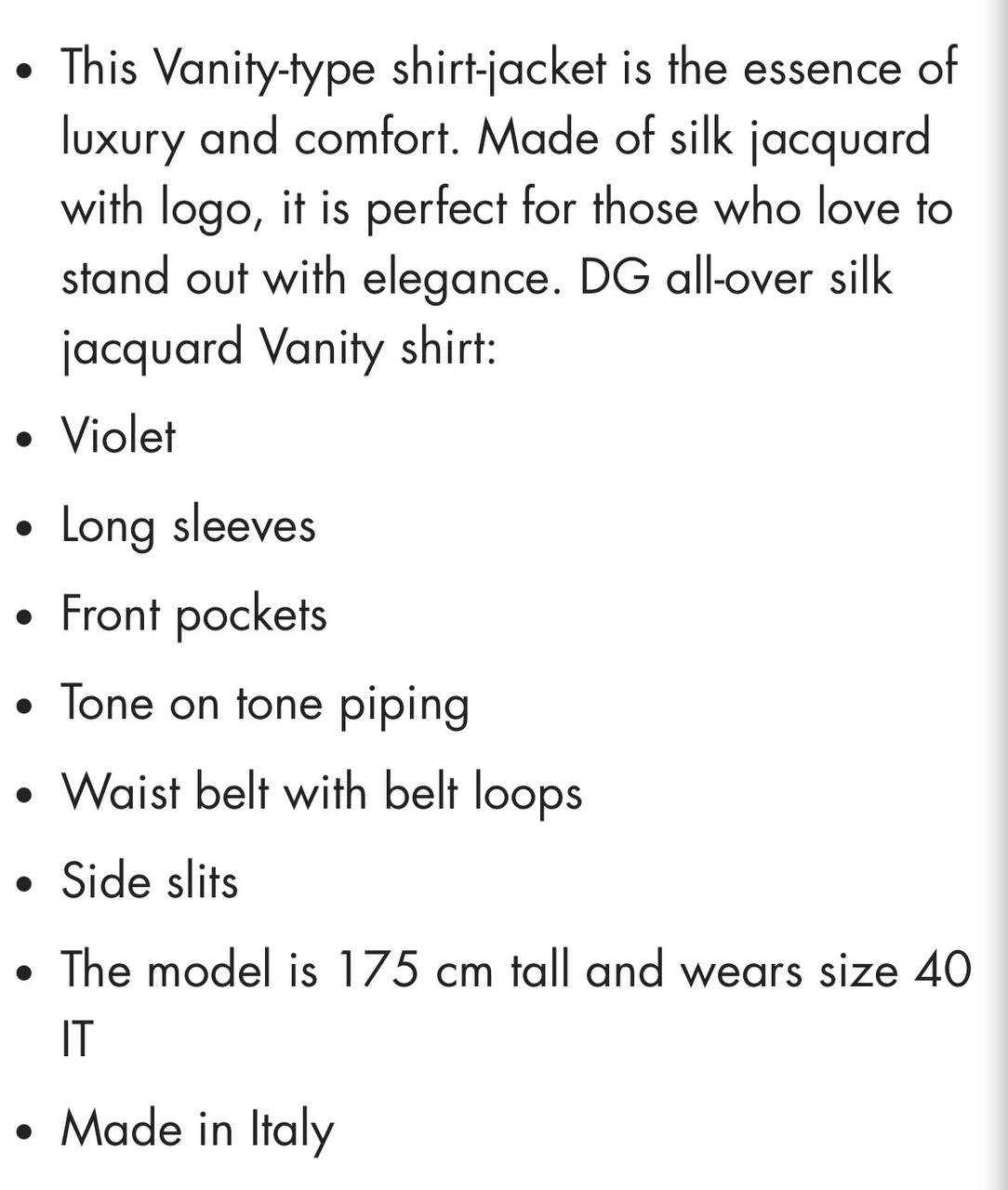 Шелковая рубашка Dolce Gabbana Dolce