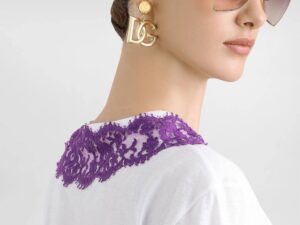 Футболка Dolce Gabbana с кружевом