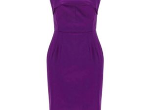 Фиолетовое атласное платье Dolce &