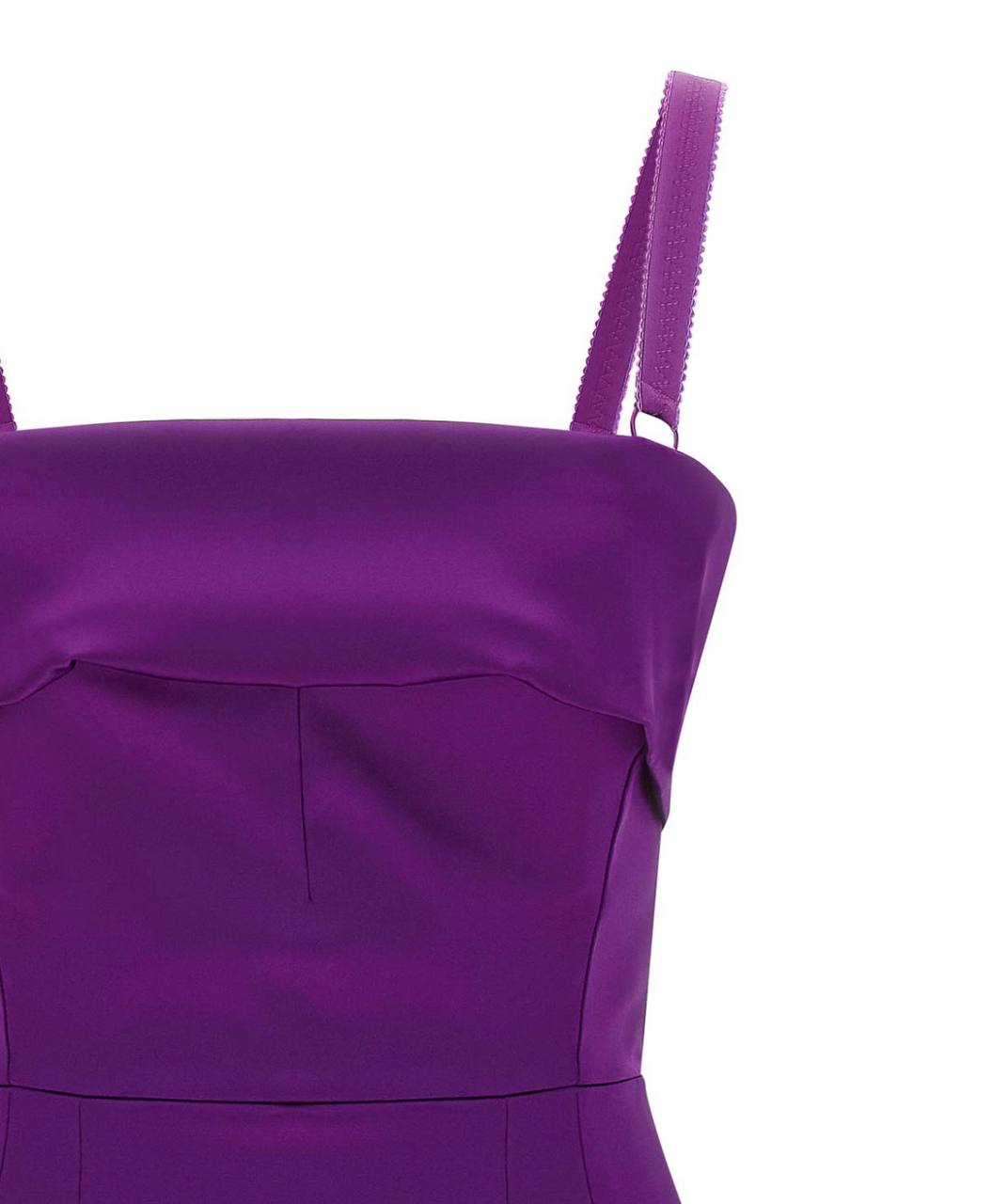 Фиолетовое атласное платье Dolce &