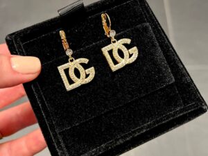 Серьги с логотипом Dolce Gabbana