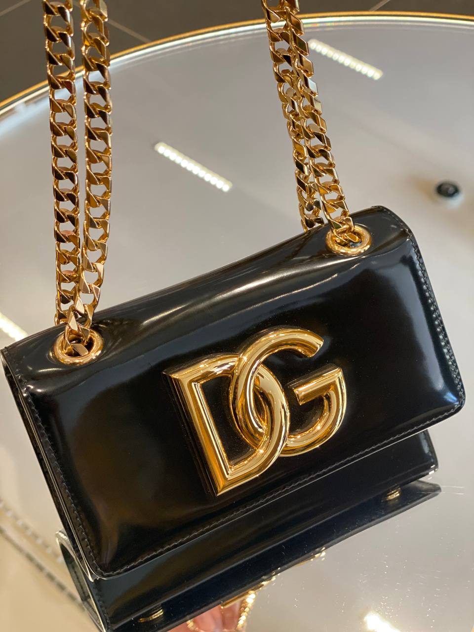 Кожаная мини-сумка Dolce Gabbana Dolce