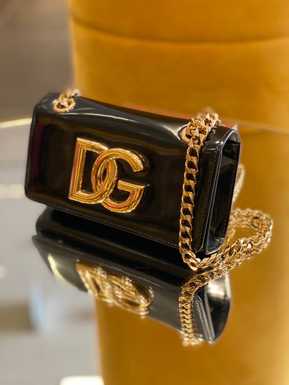 Кожаная мини-сумка Dolce Gabbana Dolce