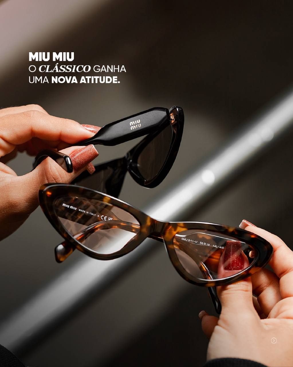 Солнцезащитные очки Miu Miu Cat-Eye