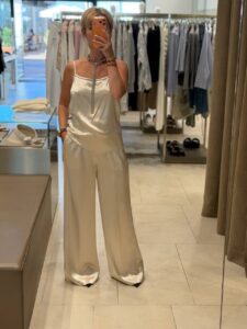 Шелковые широкие брюки PESERICO OUTLET