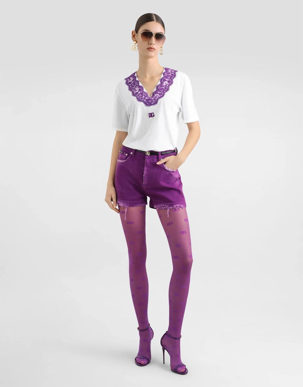 Футболка Dolce Gabbana с кружевом