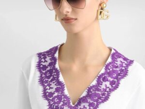 Футболка Dolce Gabbana с кружевом