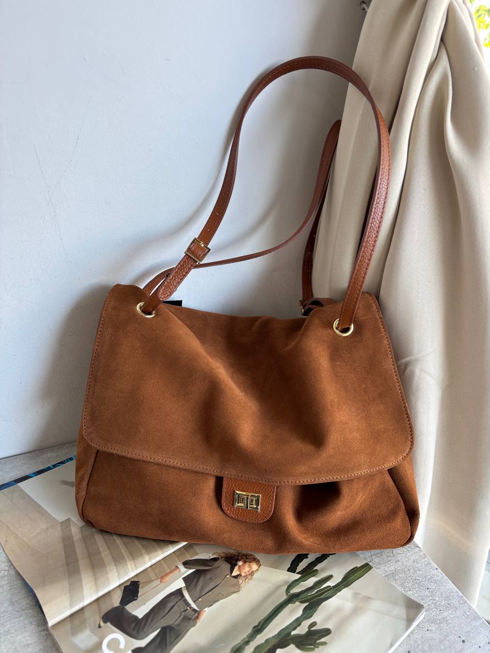 Сумка замшевая женская LEATHER COUNTRY