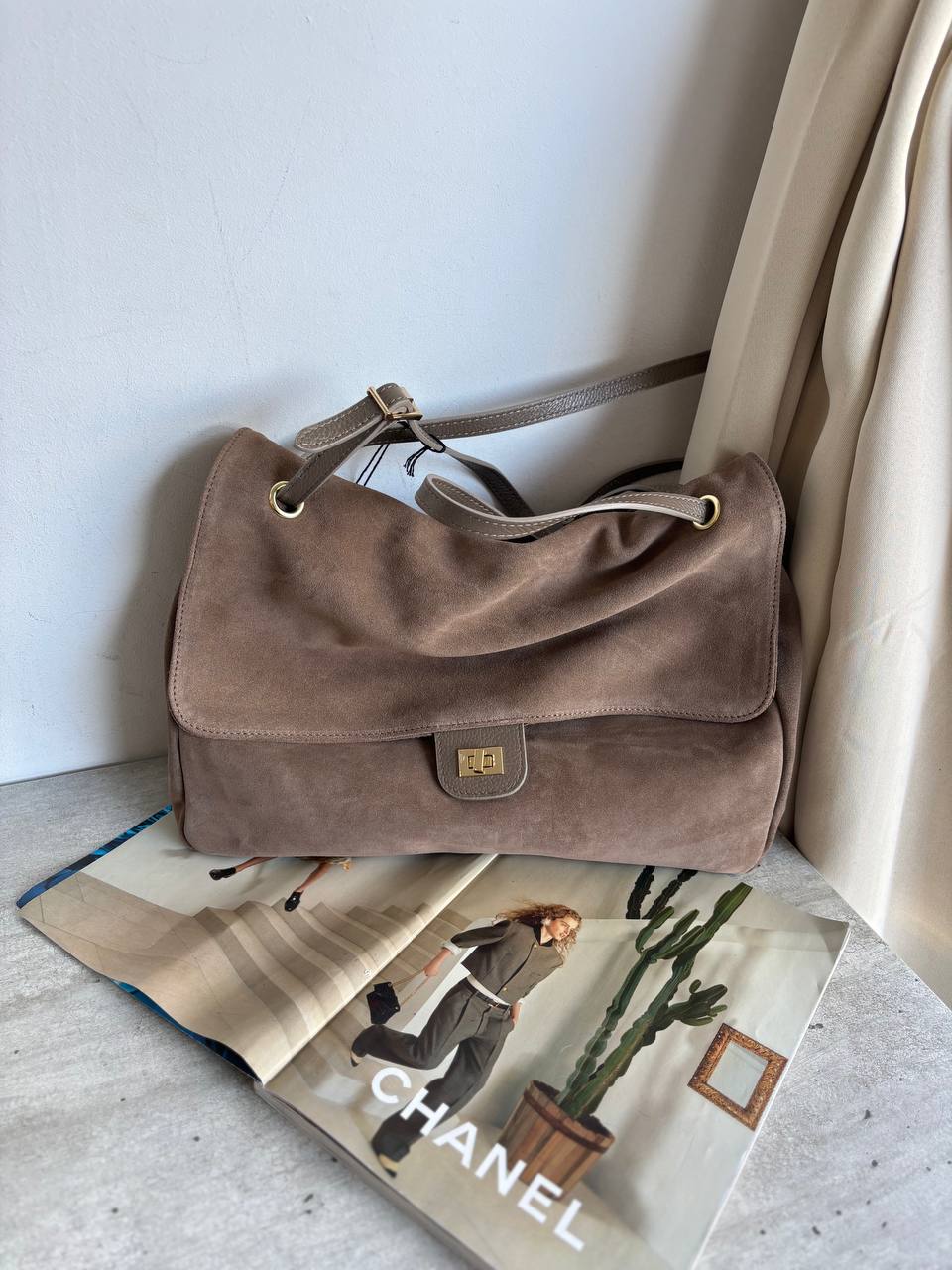 Сумка замшевая женская LEATHER COUNTRY