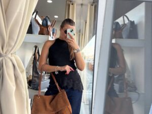 Замшевая сумка на плечо LEATHER