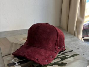 Бейсболка замшевая с люверсами LEATHER