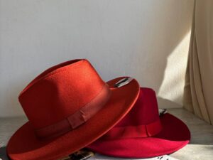 Шляпа фетровая федора LEATHER COUNTRY