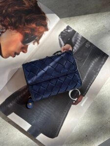 Кошелек из плетеной кожи LEATHER