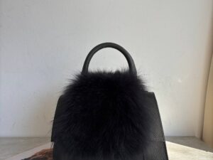 Кожаная сумка с мехом LEATHER — фото 1 Кожаная сумка с мехом LEATHER
