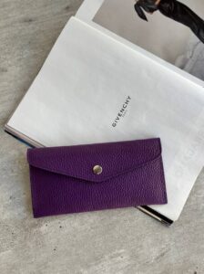 Кошелек-конверт из натуральной кожи LEATHER