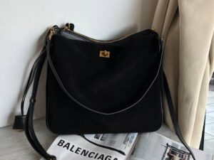 Сумка замшевая черная LEATHER COUNTRY