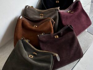 Сумка-хобо женская замшевая LEATHER COUNTRY
