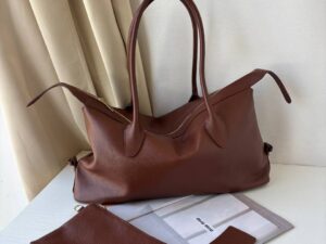 Кожаная сумка-тоут с клатчем LEATHER