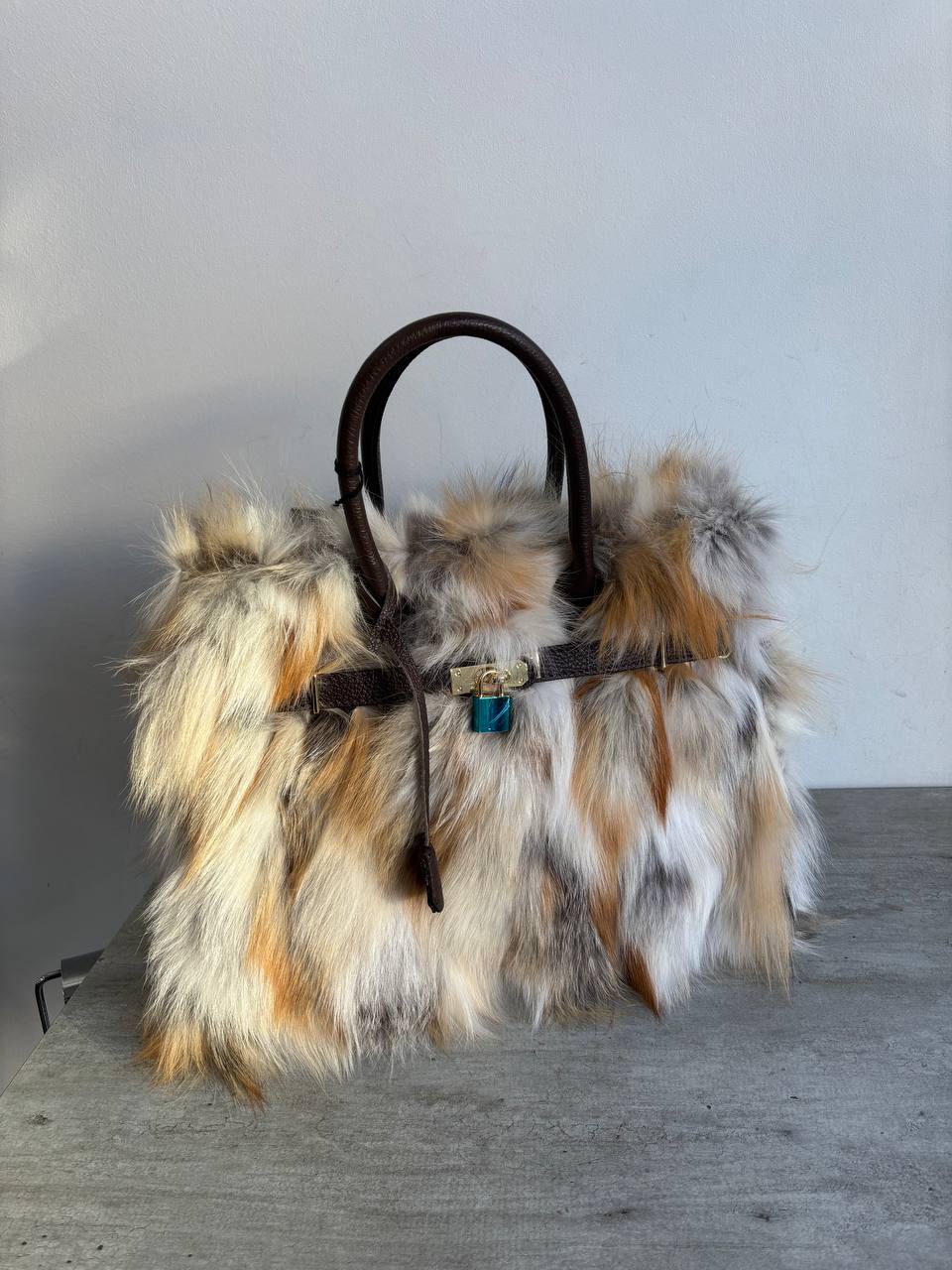Меховая сумка тоут LEATHER COUNTRY
