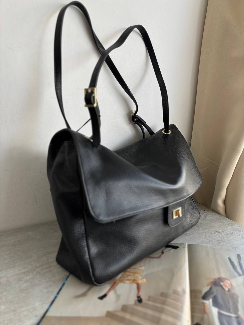 Кожаная сумка на плечо LEATHER