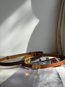 Узкий кожаный ремень LEATHER COUNTRY
