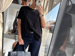 Кожаная сумка-тоут с тиснением LEATHER
