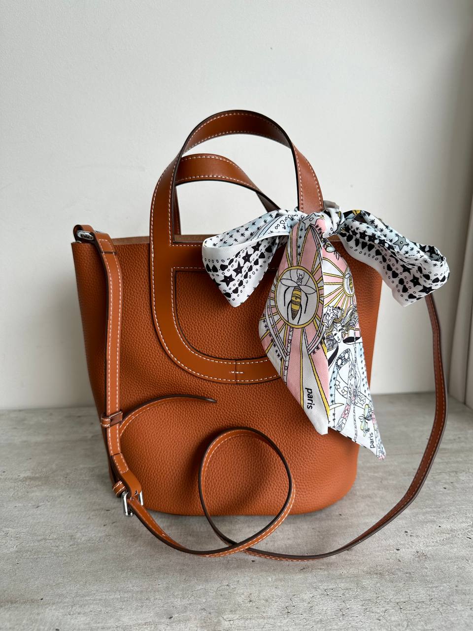 Сумка женская кожаная рыжая LEATHER