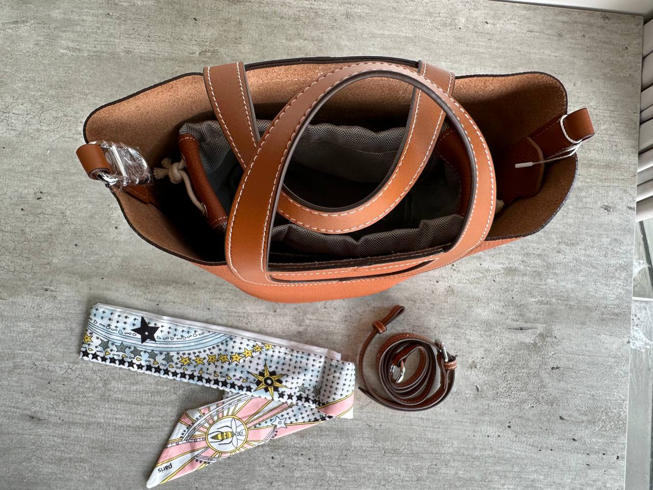 Сумка женская кожаная рыжая LEATHER