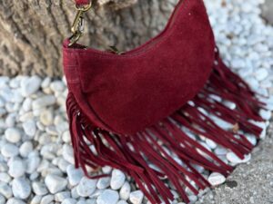 Замшевая сумка с бахромой LEATHER 2