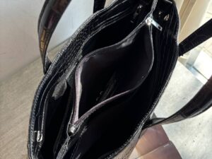 Кожаная сумка-тоут под крокодила LEATHER
