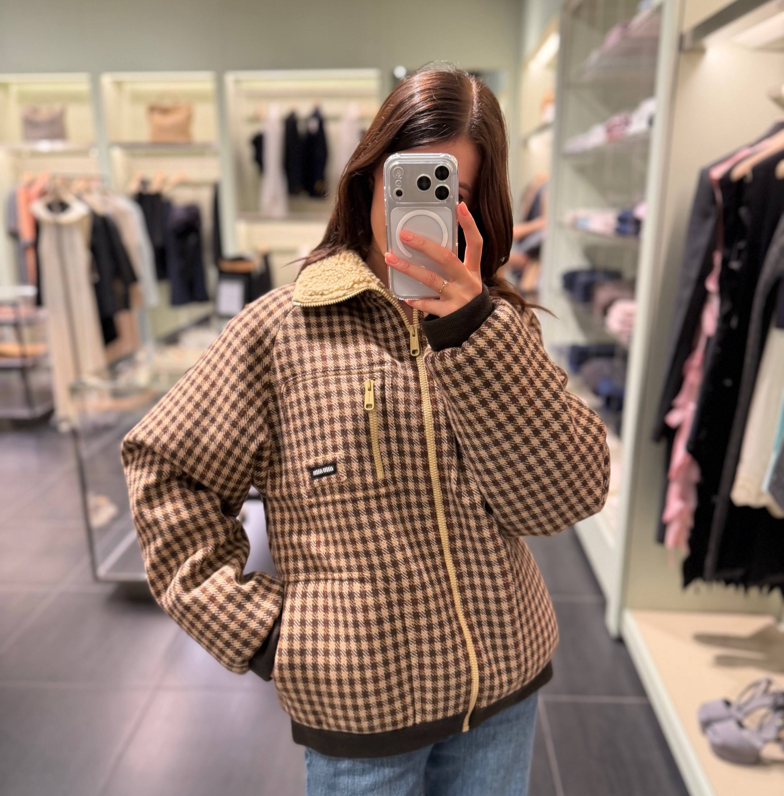 Куртка-бомбер Miu Miu Prada Outlet
