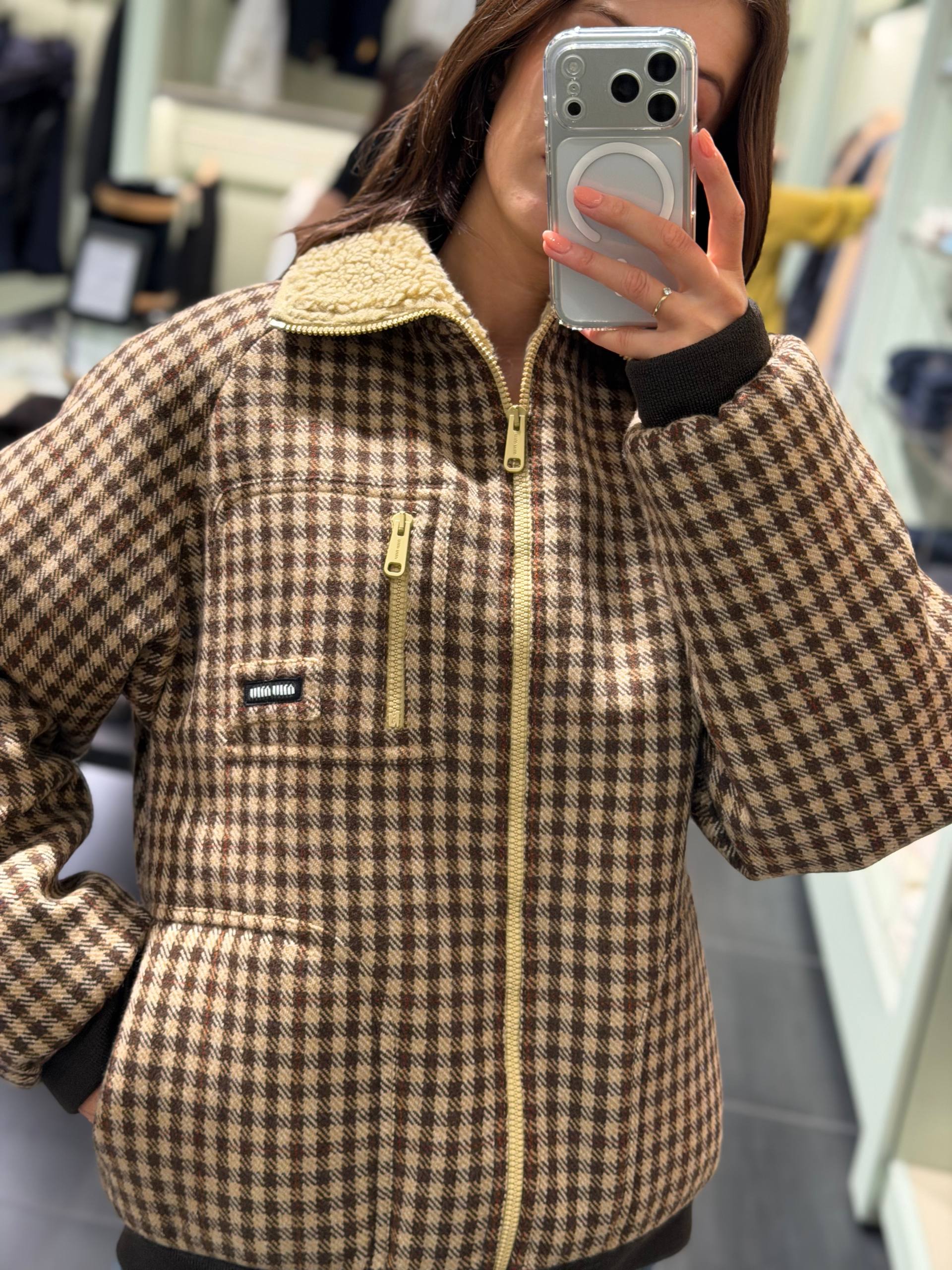 Куртка-бомбер Miu Miu Prada Outlet