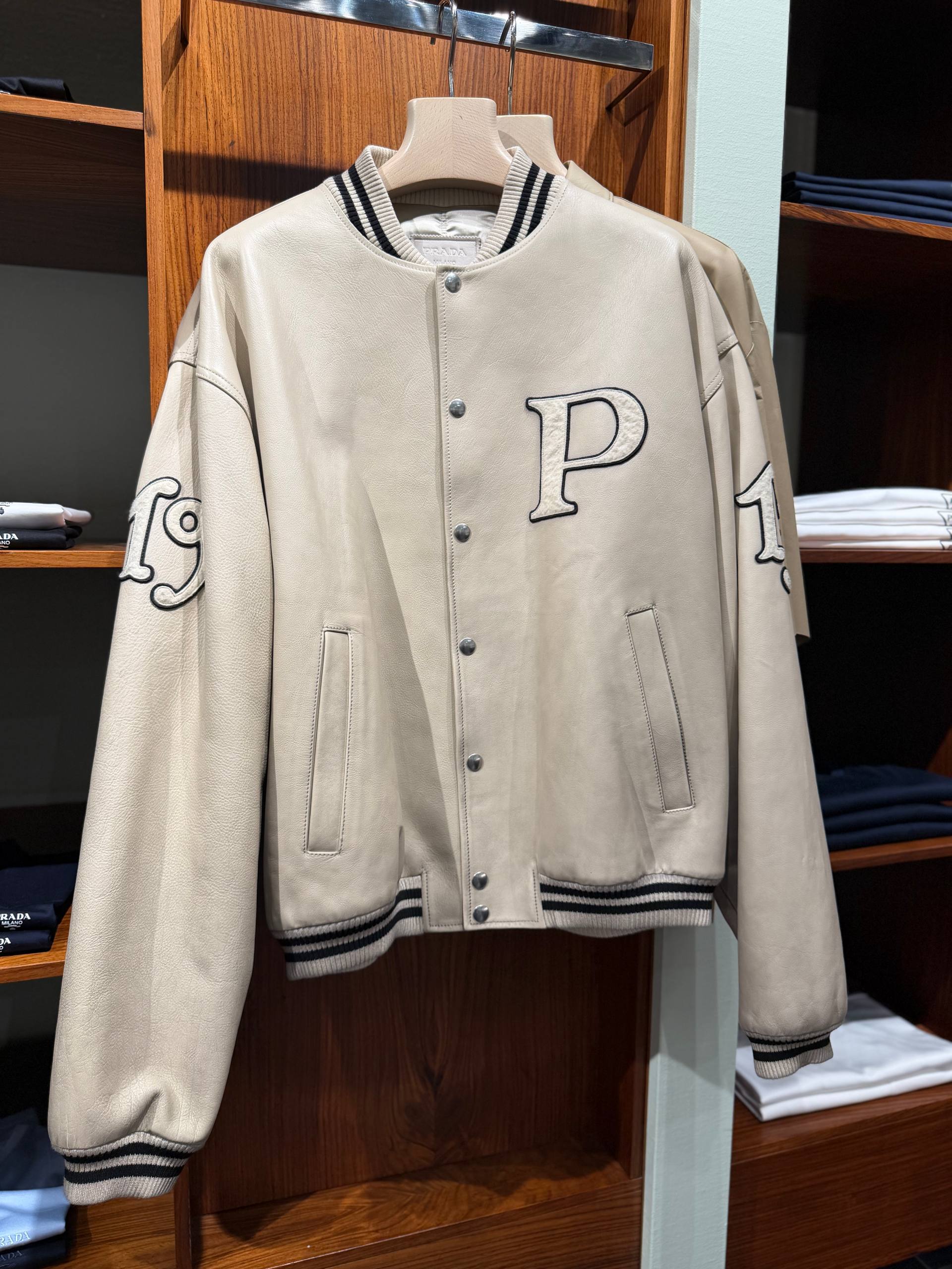 Кожаный бомбер Prada Prada Outlet