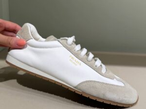 Кеды кожаные Prada Prada Outlet