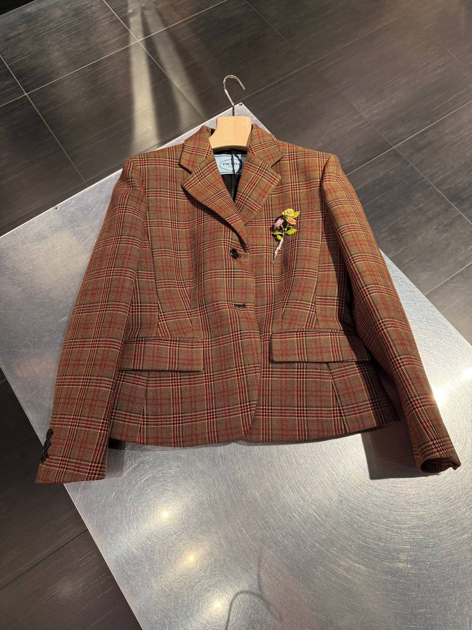 Жакет в клетку Prada Prada 2