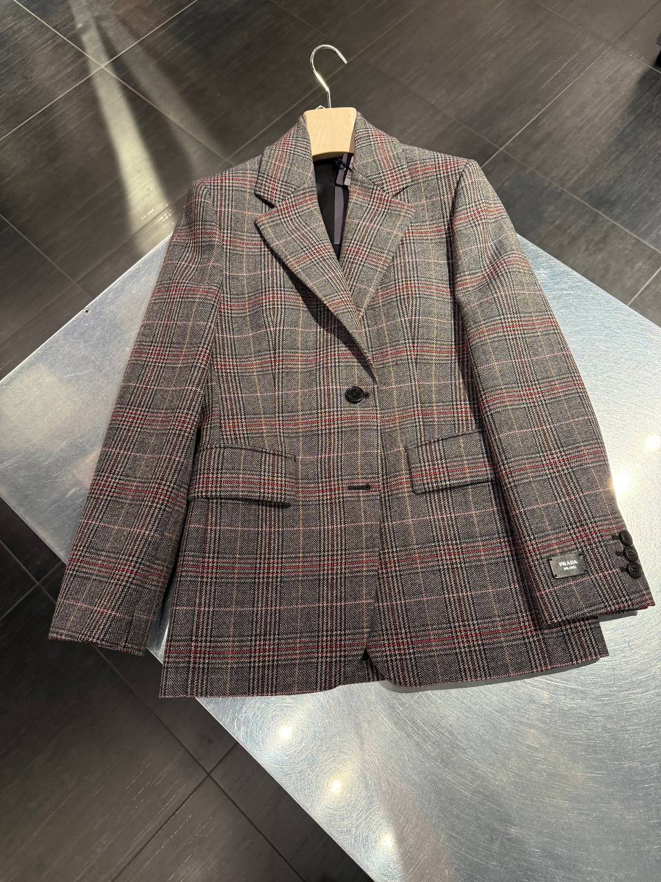 Жакет в клетку Prada Prada