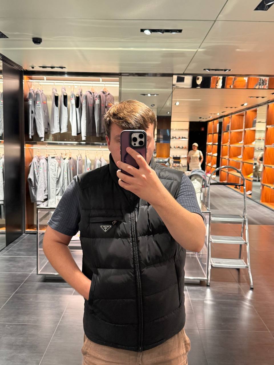 Пуховый жилет Prada Prada Outlet