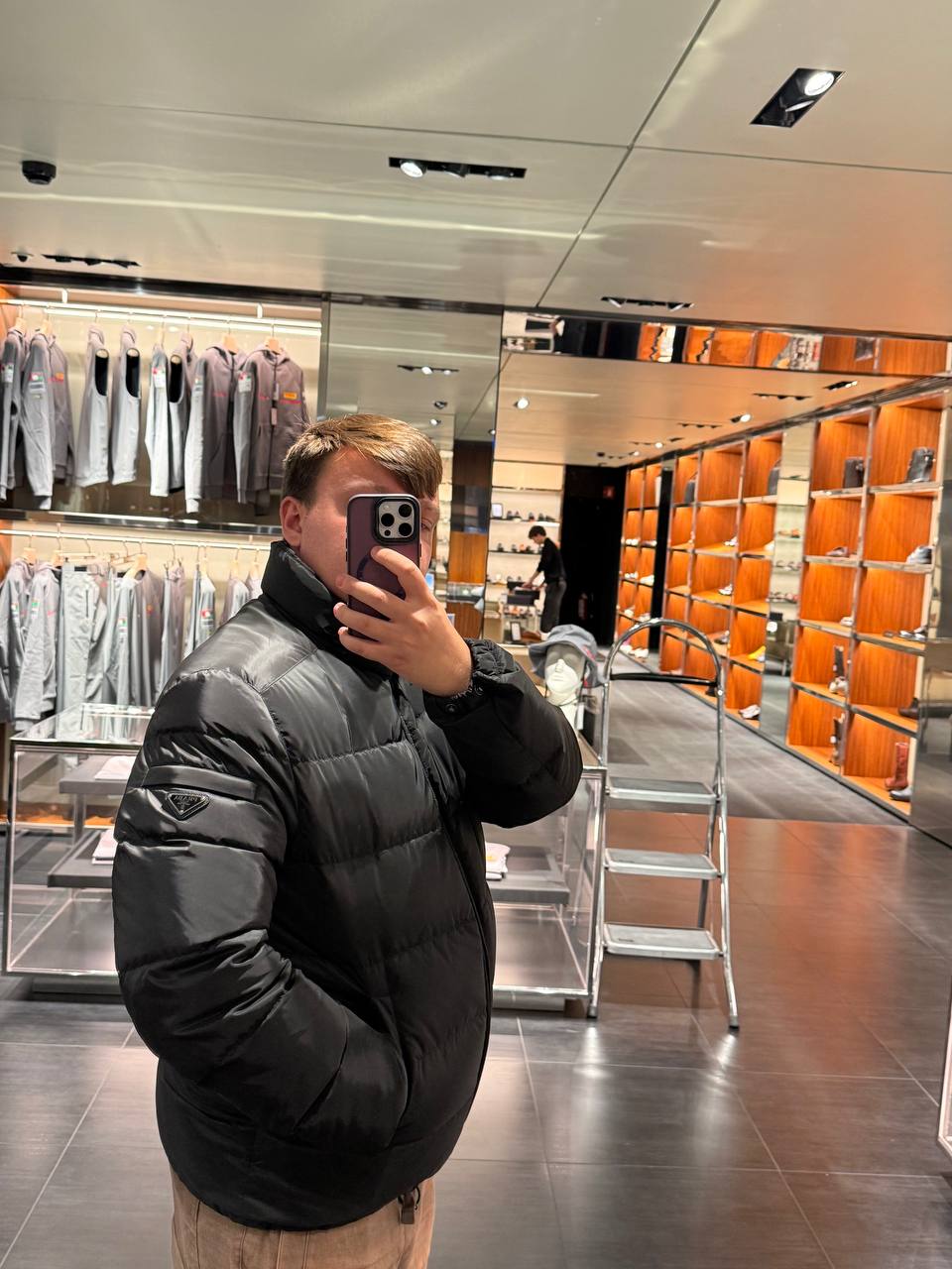 Пуховик мужской Prada Prada Outlet