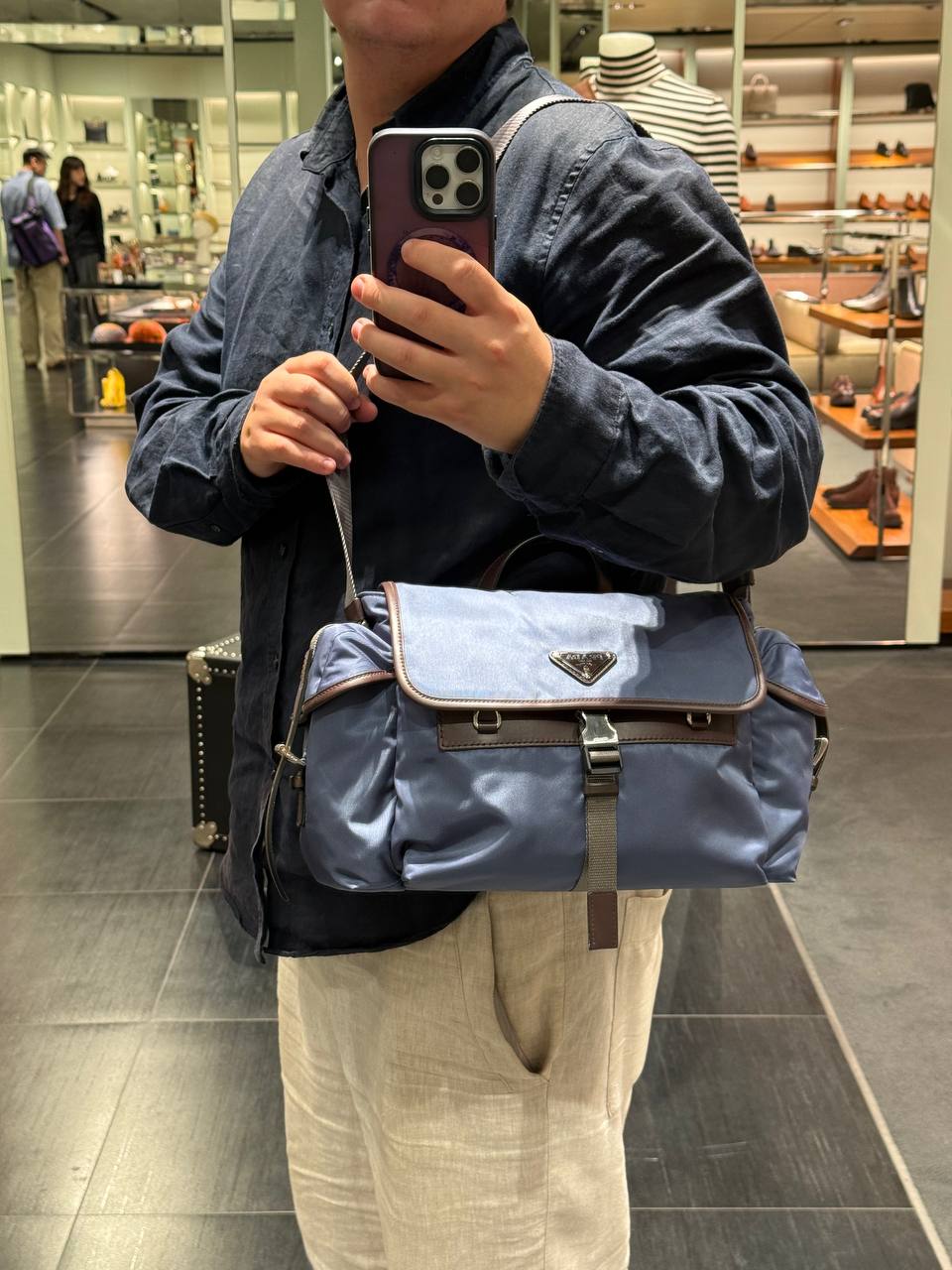 Сумка-мессенджер Prada Tessuto Prada Outlet 2