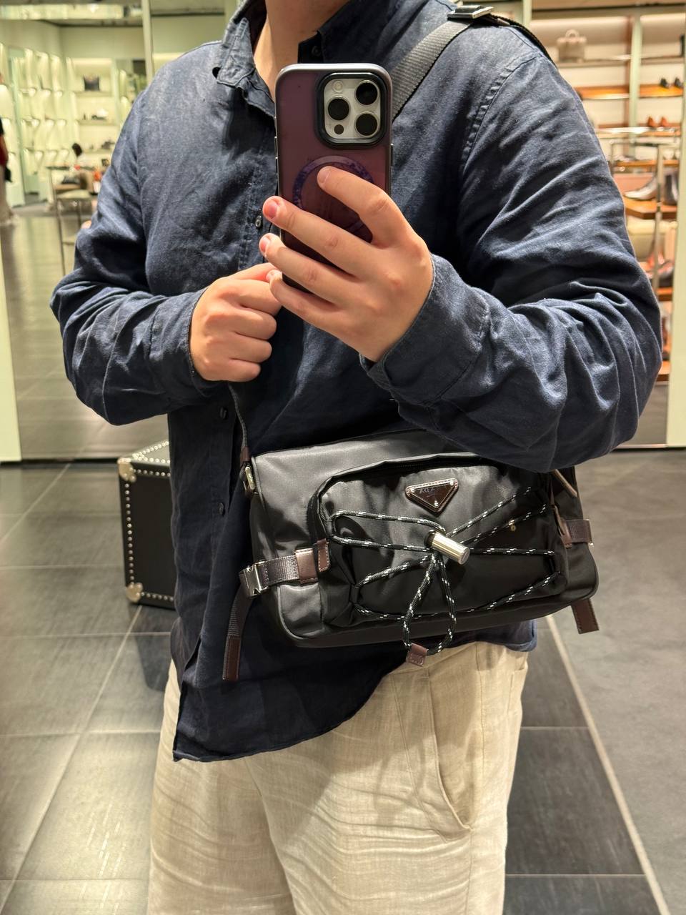 Сумка кросс-боди Prada Tessuto Prada