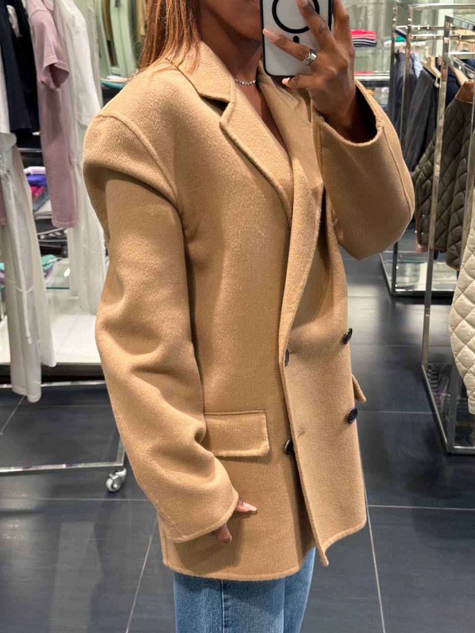 Двубортное пальто Prada Prada Outlet