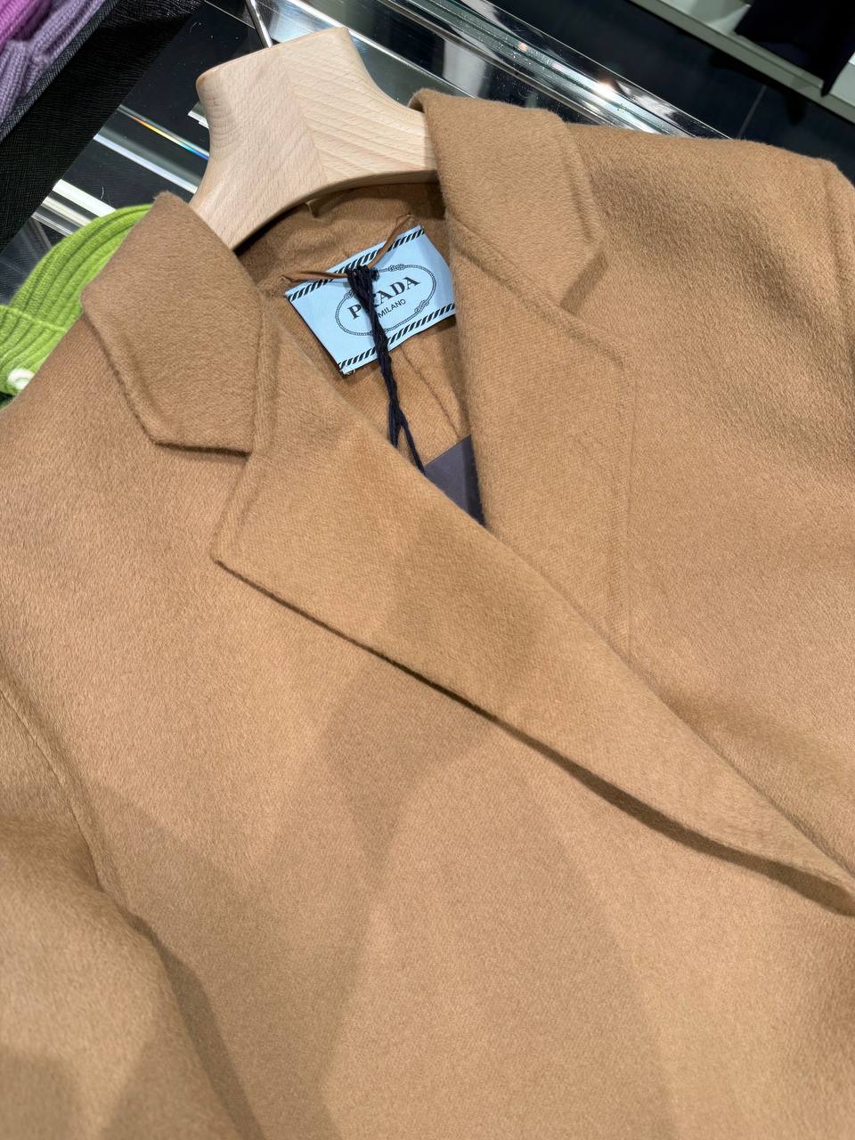 Двубортное пальто Prada Prada Outlet