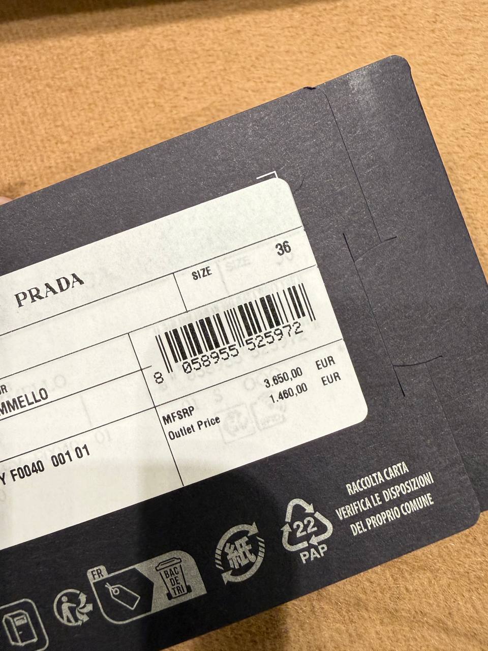 Двубортное пальто Prada Prada Outlet