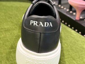 Кожаные кеды Prada Prada Outlet