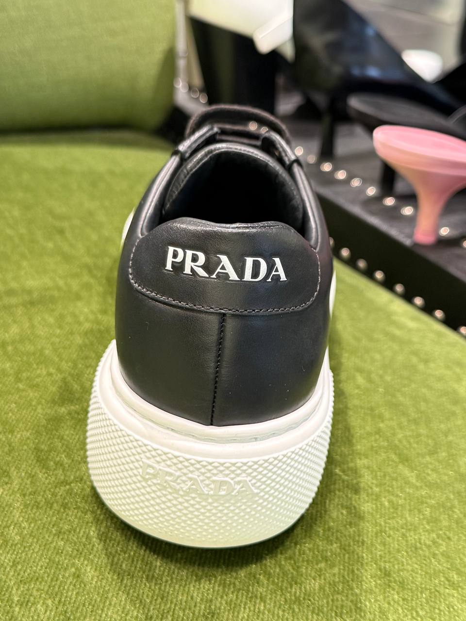 Кожаные кеды Prada Prada Outlet