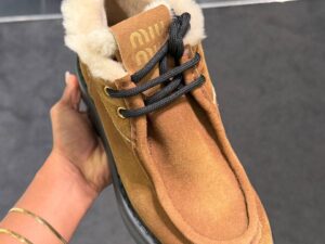 Ботинки замшевые Miu Miu Prada