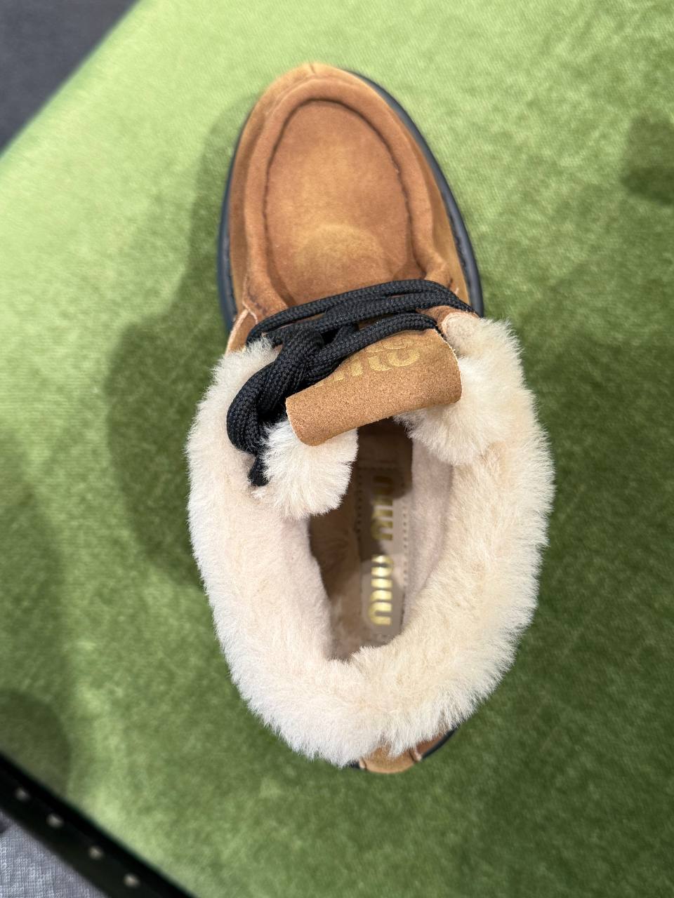 Ботинки замшевые Miu Miu Prada